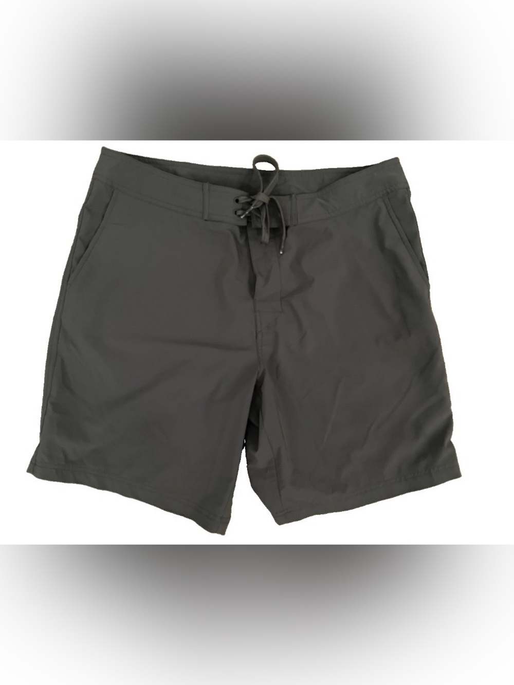 AMAZON ESSENTIALS Men’s Charcoal Grey Microfiber SHORTS Size Large